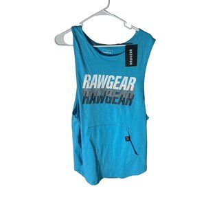 RAWGEAR~ Men's Curved Muscle Tank w/Kangaroo Pocket~ SIZE MED NEW W/TAGS